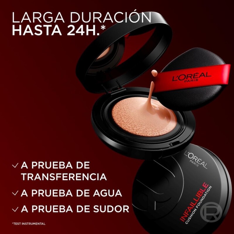 Base L'oreal Paris Infaillible Air Wear Cushion Tono 120 Base L'oreal Paris Infaillible Air Wear Cushion Tono 120