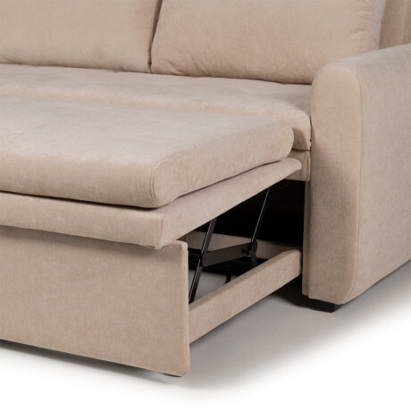 Sofá Cama Saara - Tela Microfibra 3012 (Beige)