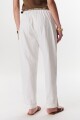 PANTALON LINO STRECH BLANCO