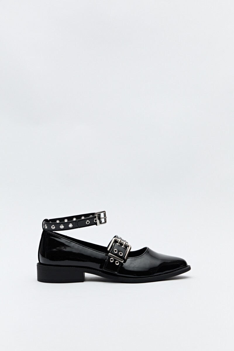 ZUECO PALISADE Charol Negro