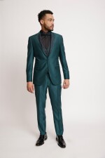 Terno Eleganza Ceremonia con Accesorio VERDE