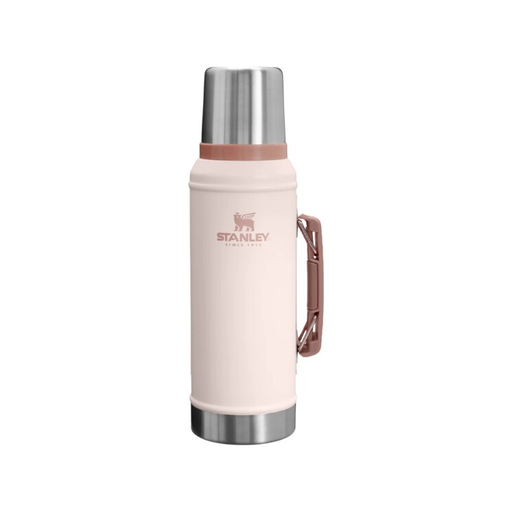 Termo Stanley Classic 950 ml con Manija y Tapón Cebador Rosa