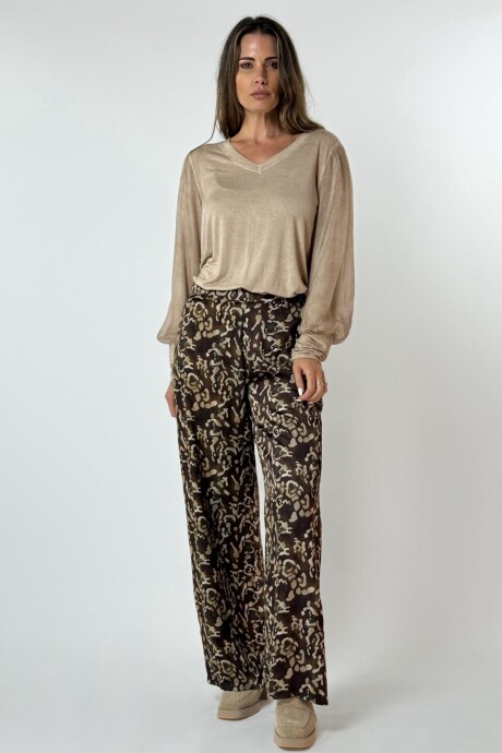 PANTALON NUCCIA Marron