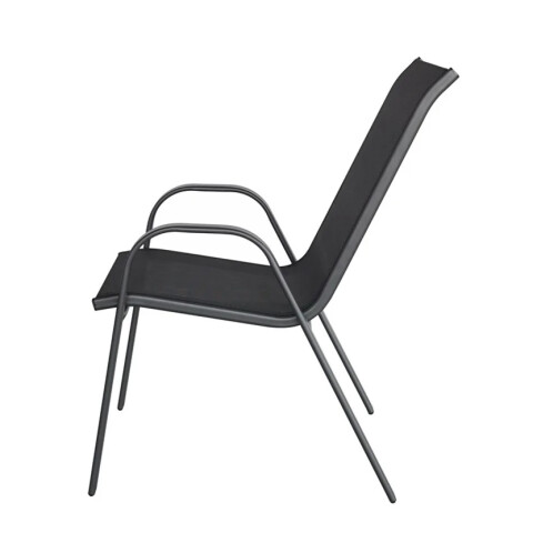 SILLA TEXTILINA PARA EXTERIOR NEGRO SILLA TEXTILINA PARA EXTERIOR NEGRO