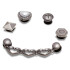 Jibbitz Silver Romantic 5Pack Multicolor