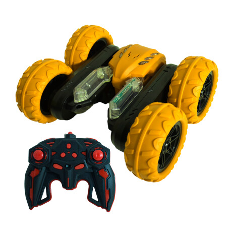 Set Juegos Control Remoto Auto Acrobático + Avión Combate Amarillo
