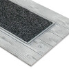 ALFOMBRA GOMA RECT GRIS COMB 45X75CM Unica