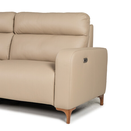 Sofa Hush - Cuero Básico - 2 cuerpos 1001 (Beige)