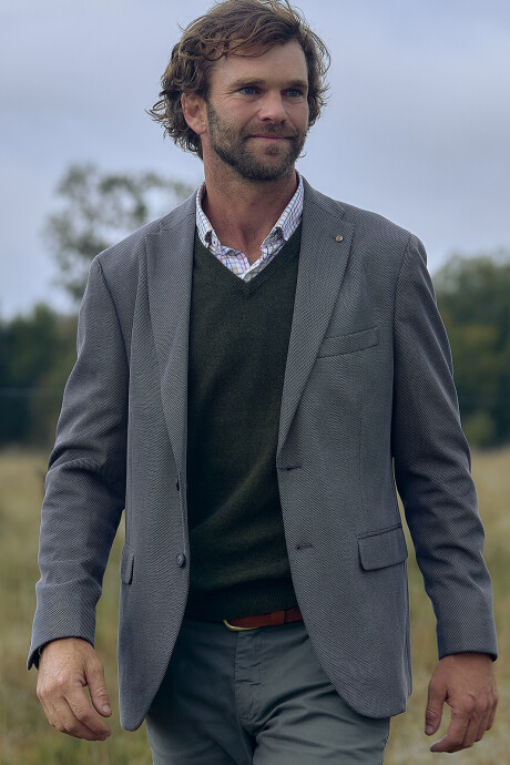 Saco Sport Confort Gris Oscuro