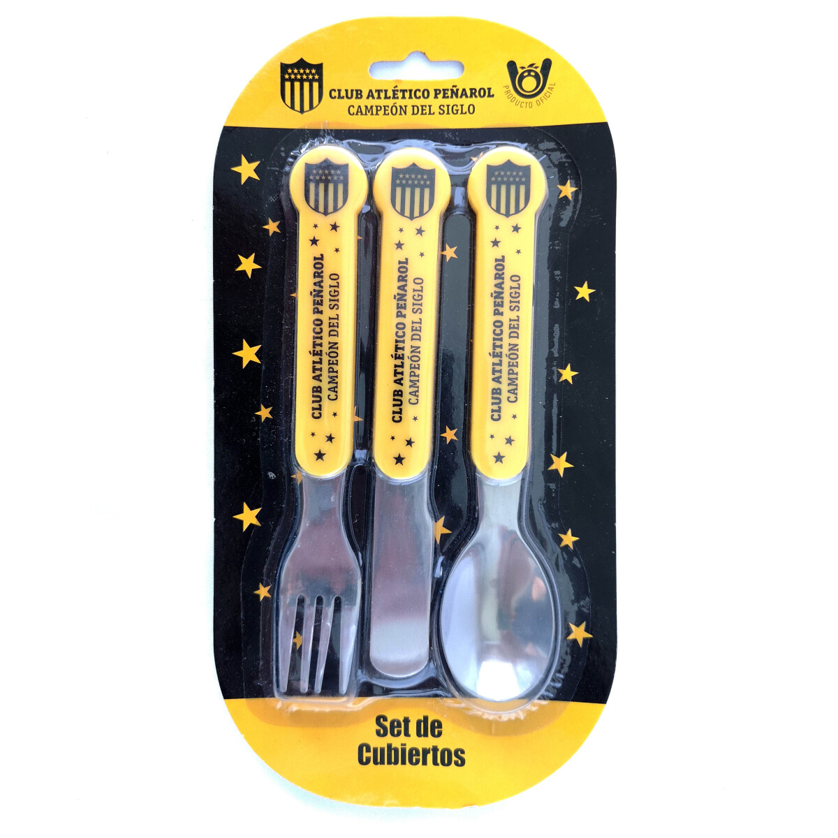 Set x3 de Cubiertos para Bebé - Peñarol 