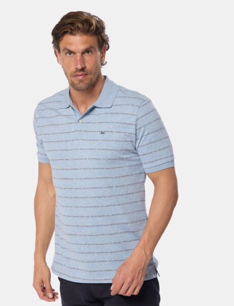 REMERA POLO ESTAMPADA Denim