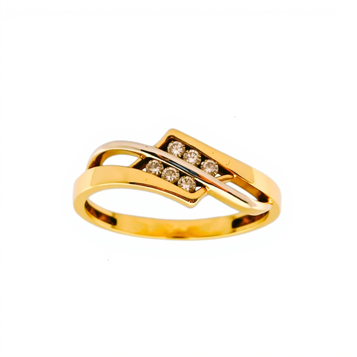 Anillo-Oro bajo-Piedra Zirconia-AN8038 - conpiedra 
