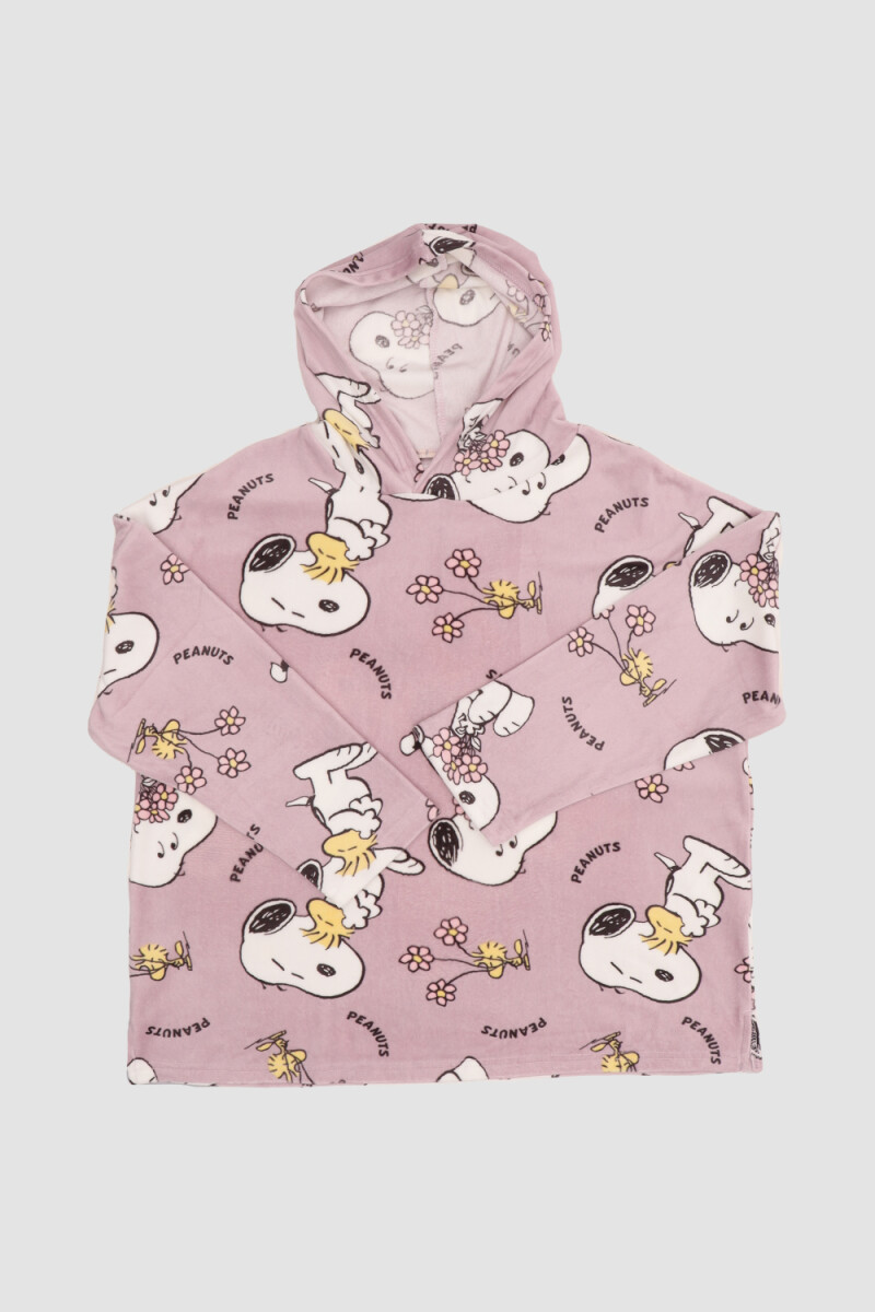 Snuggle snoopy velour mini - Rosado 