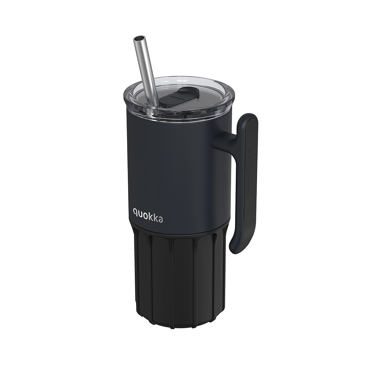 Vaso Térmico de Acero Umi con Pajita Quokka 720 ml - NEGRO 