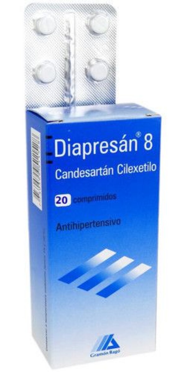 Diapresan 8mg x 20 Comprimidos – Antihipertensivo