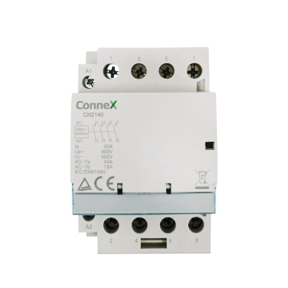 Contactor modular p/riel DIN 4P 4NA 40A 220Vac CN2140