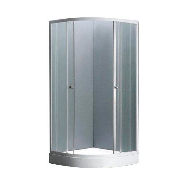 CABINA DE DUCHA CURVA 90X90 CM CON BASE Cabina De Ducha Curva 90x90 Cm Con Base