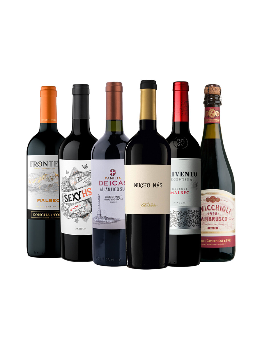 Pack Bacán Selección x6 vinos Recomendados de Agosto Pack Bacán Selección x6 vinos Recomendados de Agosto