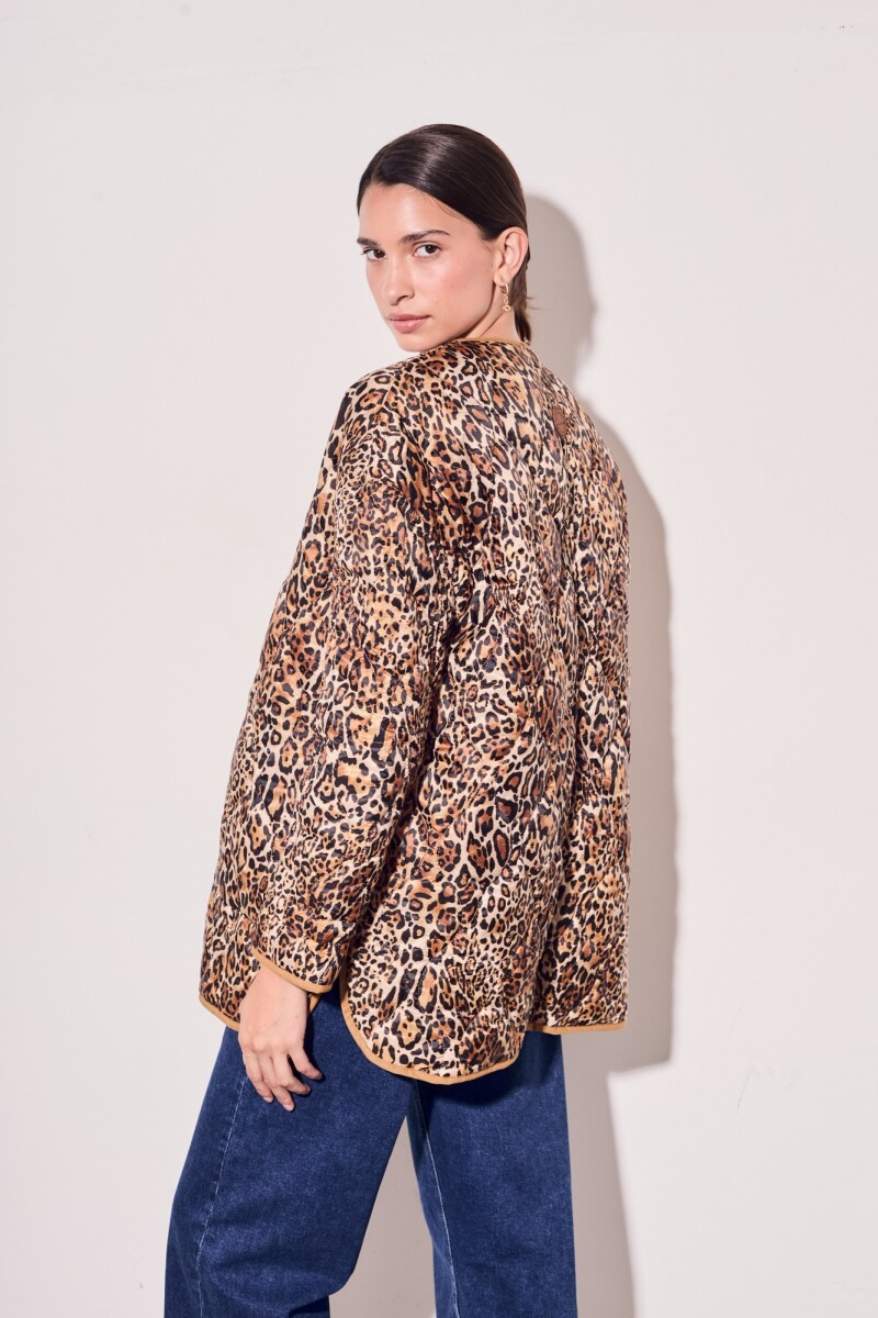 Campera Reversible Pelo Desmontable Camel