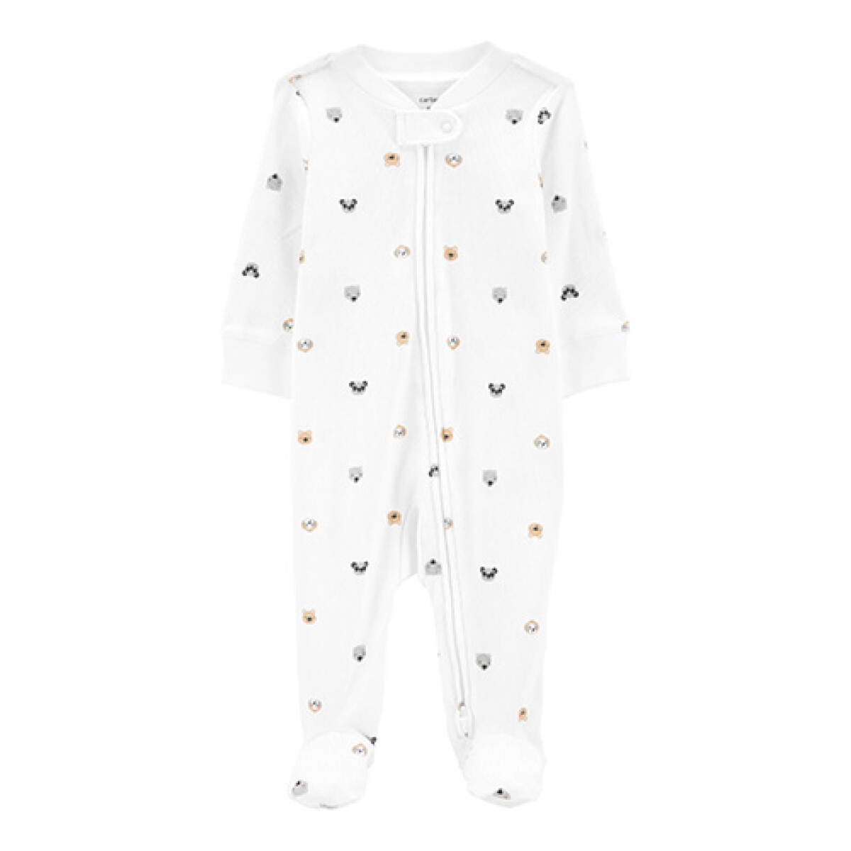 Pijama Carters con Pie Animales Algodón - BLANCO 