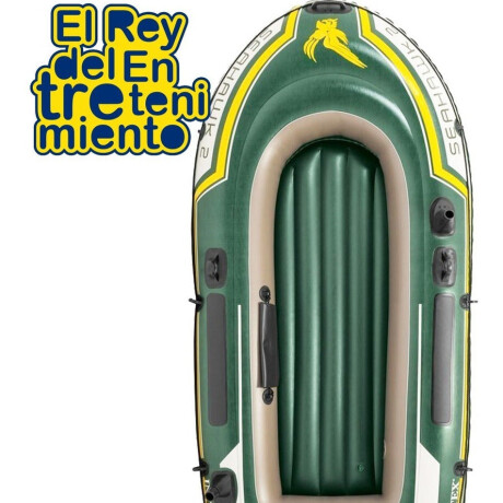 Bote Intex Gomón Inflable 2 Personas Remo Inflador 1
