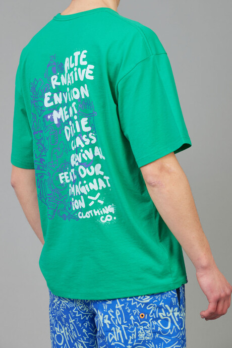 T-SHIRT PASKE DIXIE Verde