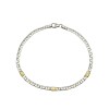 Pulsera Cinta Enlazada-Plata y Oro-Sin piedra-PU5066 sinpiedra