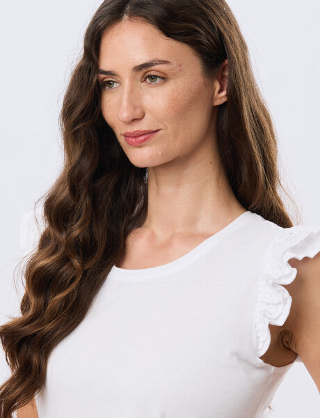 REMERA LISA DE ALGODÓN Blanco