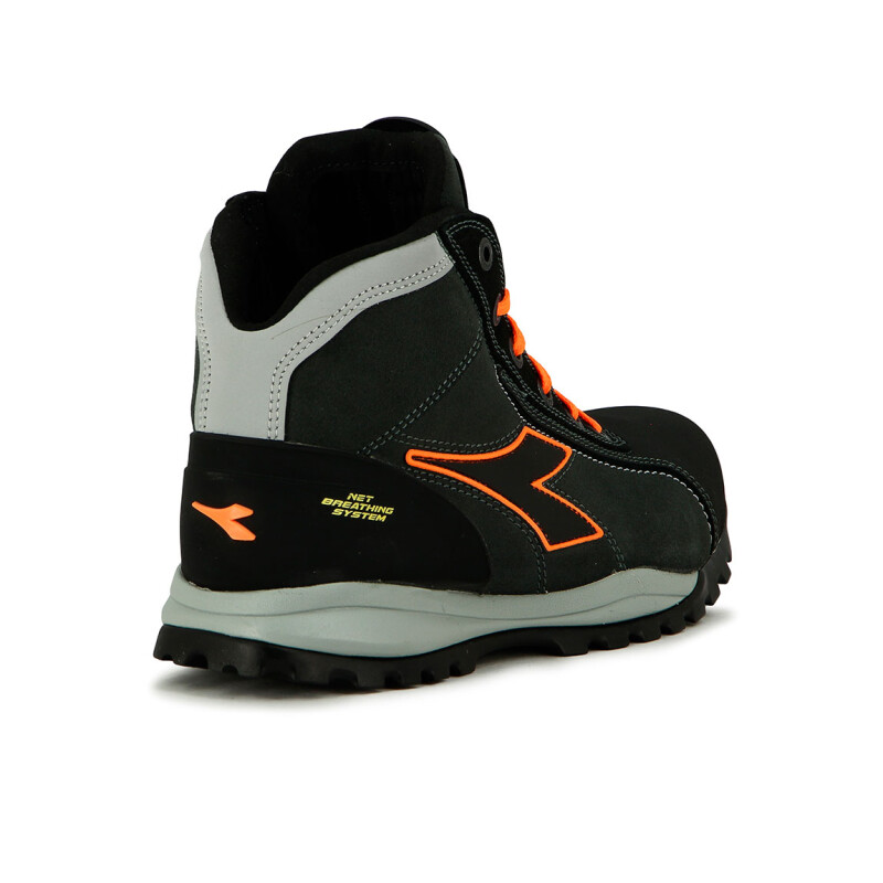 Diadora Utility Bota Glove Net Mid Pro S3 Hro Sra Esd Gris Oscuro-naranja