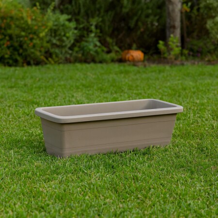 MACETA JARDINERA RECTANGULAR 1,6 LITROS BEIGE
