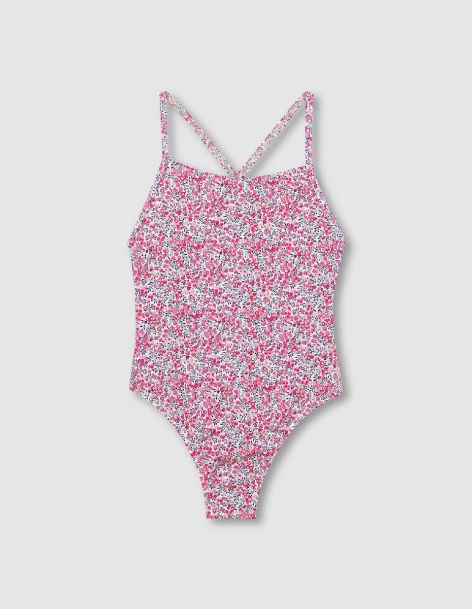 Traje De Baño Estampado Liberty - Rosa 