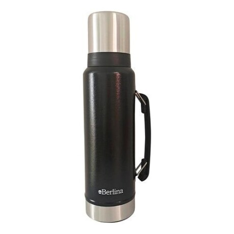 Termo Berlina 1.2L acero inox. con pico cebador y asa Negro