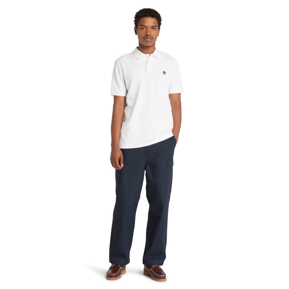 Polo Oyster River Manga Corta Regular Fit Hombre White