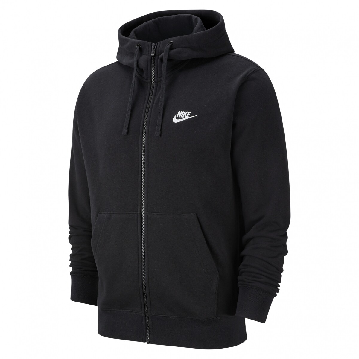 Campera Nike Moda hombre Clasica Capucha Negra Club hoodie - S/C 