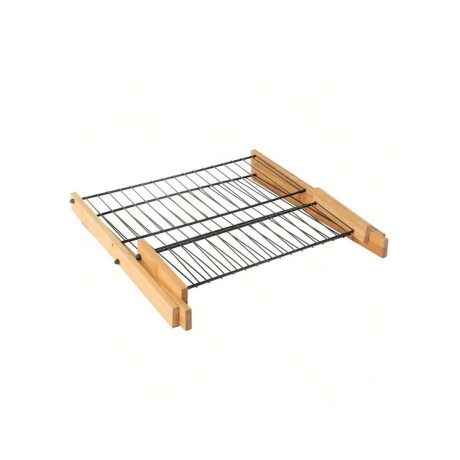 Escurridor plegable de dos niveles Madera/Metal