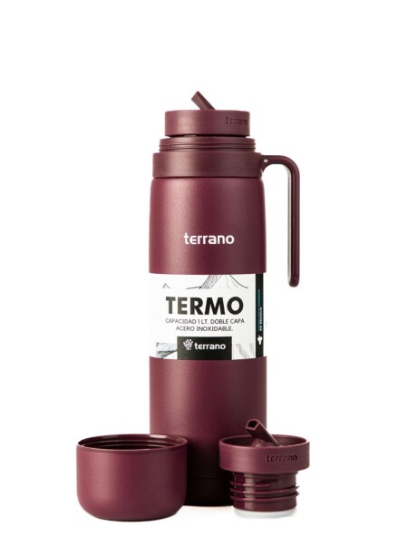 Termo con Manija Rígida Color Uva