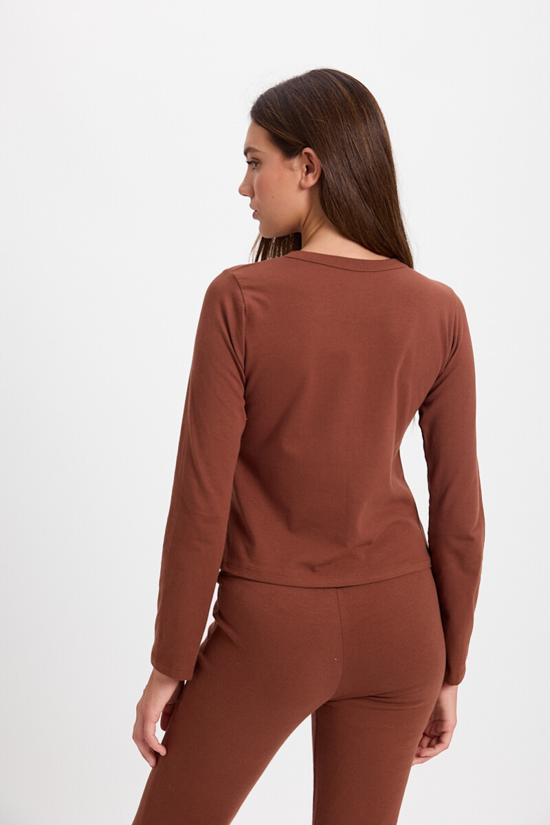 Blusa Hook Marron