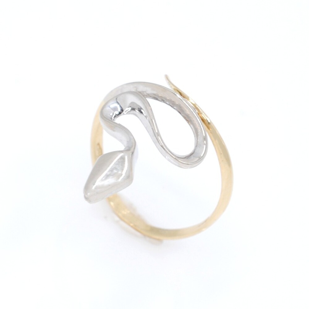 Anillo serpiente en oro 18k de 2 tonos Anillo serpiente en oro 18k de 2 tonos
