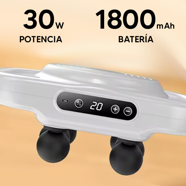 Masajeador Inalámbrico Portátil Ledstar Hm-2189 BLANCO