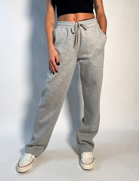 Jogger de algodon Maya Gris Melange