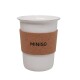 Vaso cerámica Wood 150ml blanco
