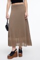 FALDA TEJIDA LUREX Bronce