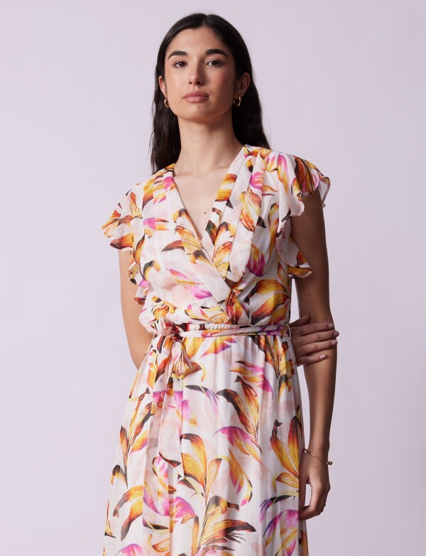 Vestido Maxi Printed BLANCO/MULTI