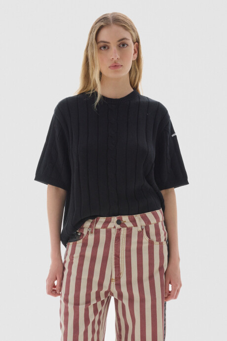 Knit T-shirt Jody Negro