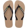 Sandalias Havaianas Brasil Logo Hombre Oro Rosa Negro