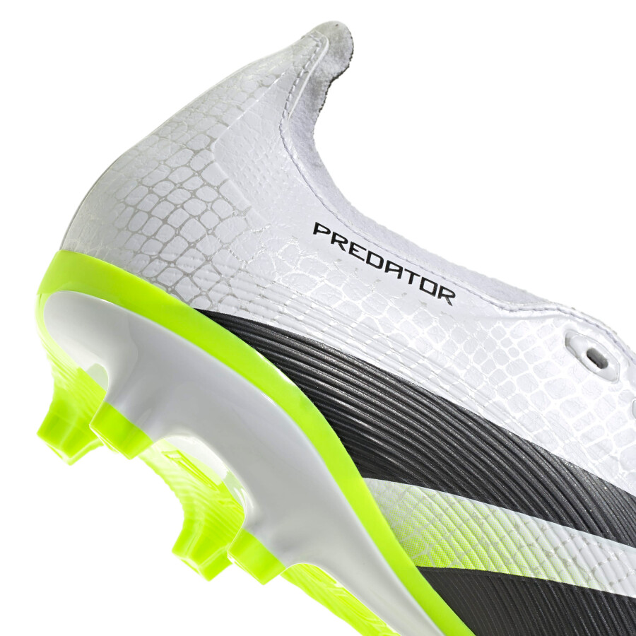 Championes Adidas Predator League FT Masculino Blanco - Negro - Amarillo Limón