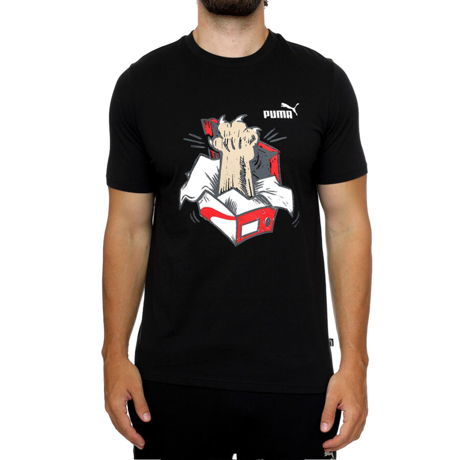 Remera de Hombre Puma Graphics Negro