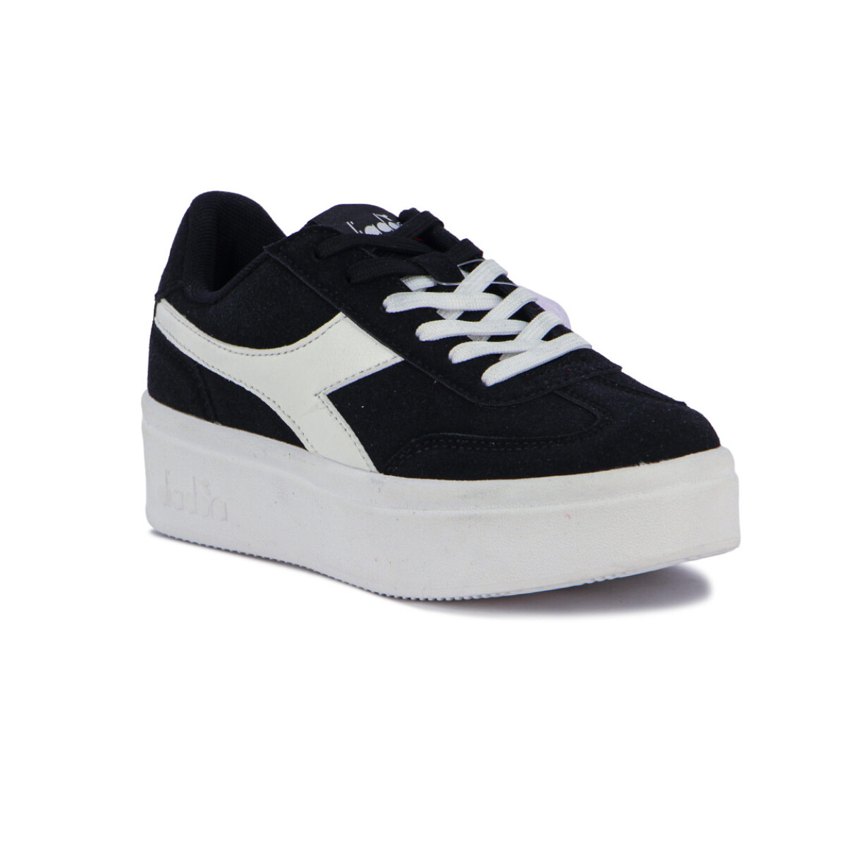 Championes Diadora Bamplat Mujer - Negro-Blanco 