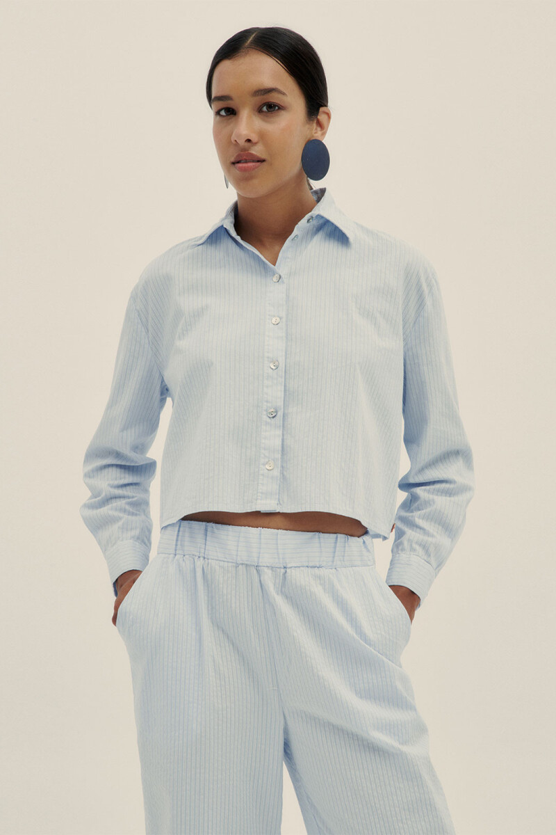 PAO LONG SLEEVE SHIRT Celeste