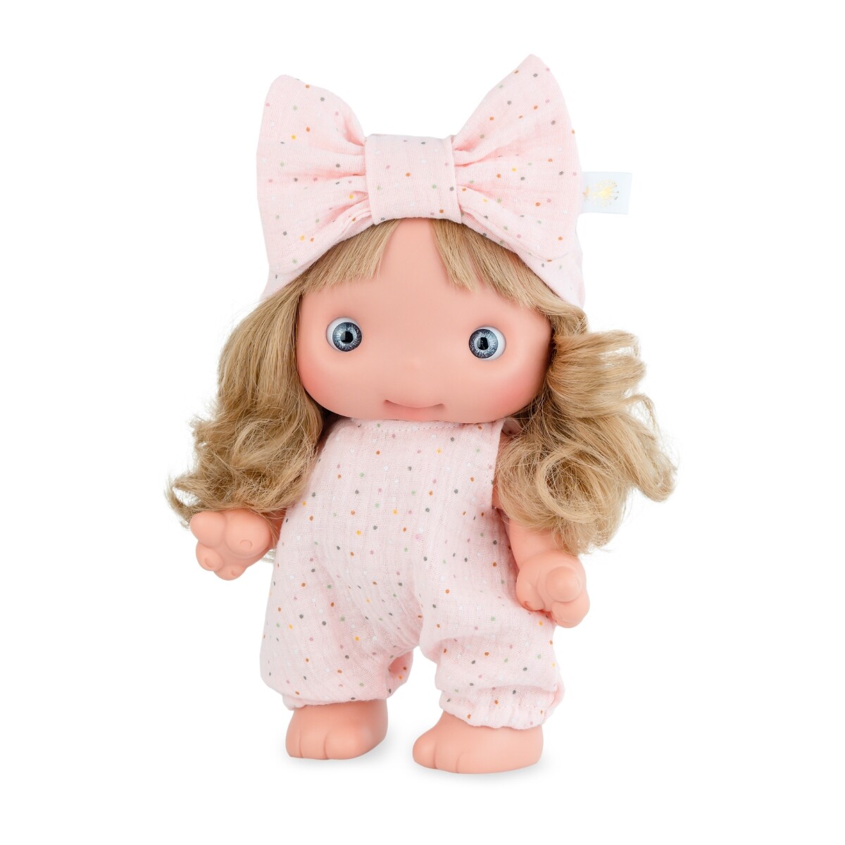 Muñeca Bebote Marina Pau Piu Gorro con Lazo 25CM - ROSA 